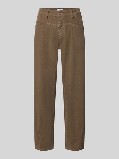 CAMBIO Barrel Fit Cordhose aus reiner Baumwolle Modell 'ELIN' Taupe 1