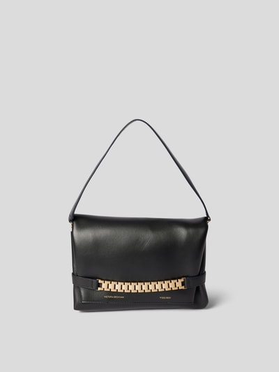 Victoria Beckham Pochette aus echtem Lammleder Schwarz 4