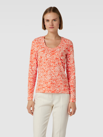 Esprit Shirt met lange mouwen met boothals Koraal - 4