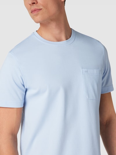 Christian Berg Men T-shirt met borstzak Bleu - 3