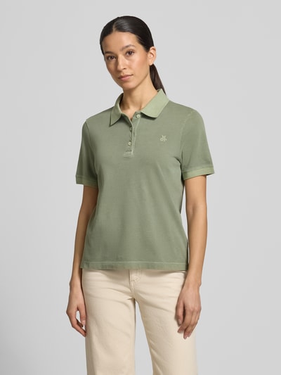 Marc O'Polo Regular Fit Poloshirt aus Baumwoll-Mix Hellgruen 4