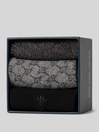 JOOP! Collection Sokken met labeldetail in een set van 3 paar Zwart - 3