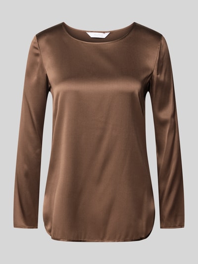 MaxMara Leisure Blouseshirt met ronde hals, model 'MOLDAVA' Lichtbruin - 1