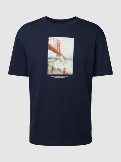 Jack & Jones T-Shirt mit Motiv-Print Modell 'COPENHAGEN' Dunkelblau 2