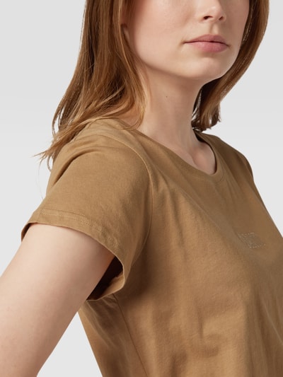 Gant T-Shirt mit Label-Stitching Beige 3