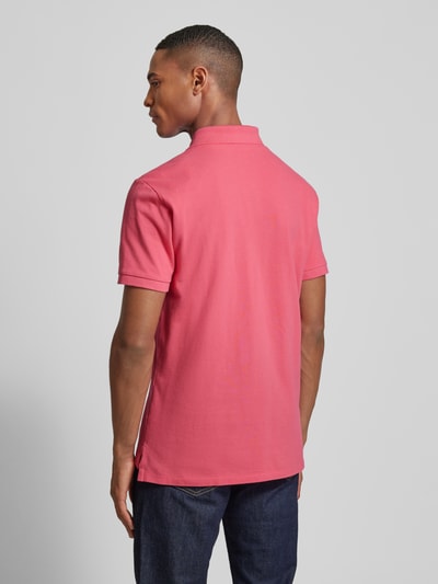 Polo Ralph Lauren Regular fit poloshirt met labelstitching Felroze - 5