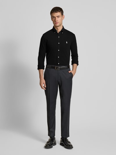 Black slacks and polo online