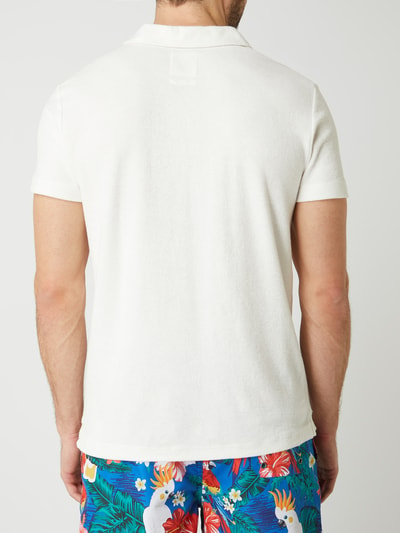 Marc O'Polo Shaped Fit Poloshirt aus Organic Cotton  Offwhite 5