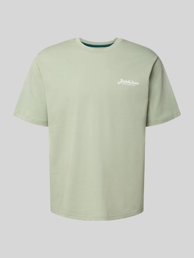 Jack & Jones T-Shirt mit Label-Print Modell 'BEAU' Mint 2