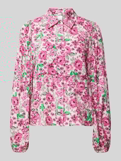 YAS Regular fit blouse met opgestikte borstzakken, model 'ALIRA' Felroze - 1