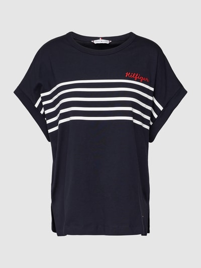 Tommy Hilfiger T-Shirt mit Streifenmuster Marine 2