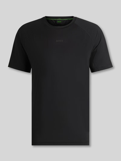 BOSS Green Regular fit T-shirt met flatnocknaden, model 'TEE ACTIVE 1' Zwart - 2