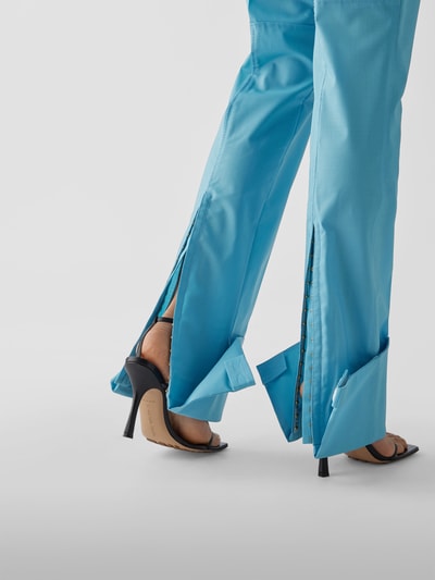 Jacquemus Straight Fit Wollhose Türkis 6