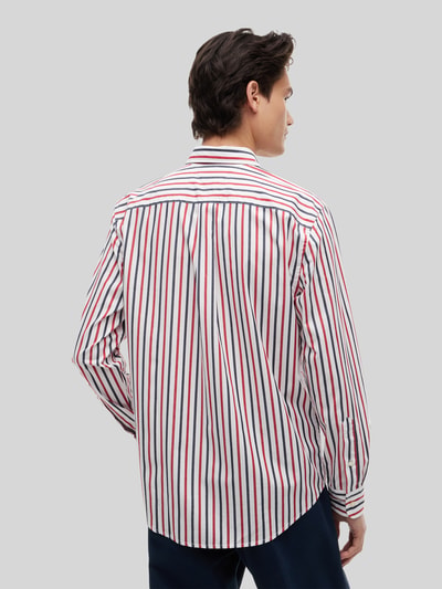 Tommy Hilfiger Regular Fit Freizeithemd aus reiner Baumwolle Rot 5