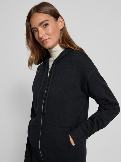 Christian Berg Woman Kurtka z dzianiny z mieszanki wiskozy z kapturem Czarny 3