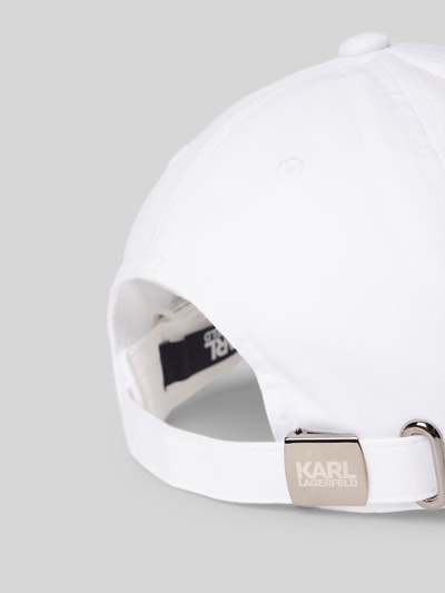 Karl Lagerfeld Basecap mit Label-Detail Weiss 3