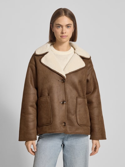 Review Jack in leerlook met voering van teddybont Middenbruin - 4