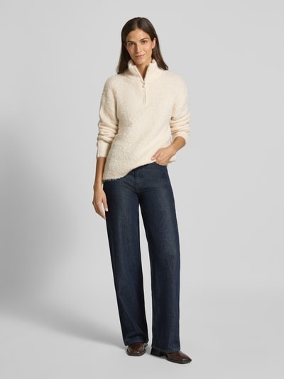 B.Young Regular fit pullover met ritssluiting, model 'Omanta' Offwhite - 1