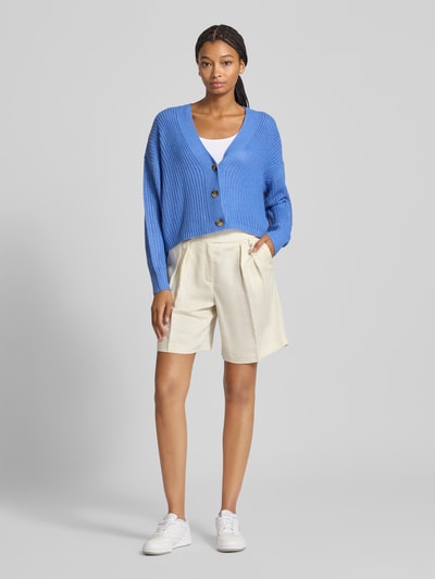 Only Kurtka z dzianiny o kroju regular fit z obniżonymi ramionami model ‘CAROL’ Oceaniczny 1