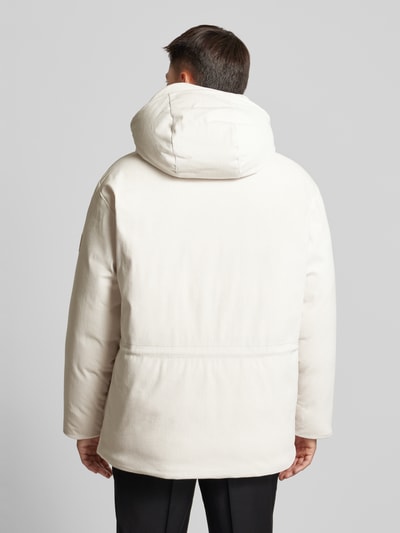 BOSS Daunenjacke mit Kapuze Modell 'Durrien' Offwhite 5