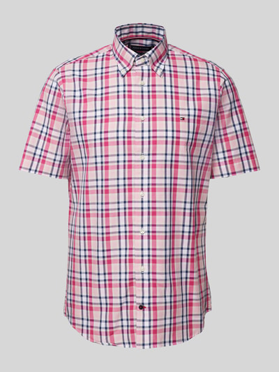 Tommy Hilfiger Tailored Regular Fit Freizeithemd mit Button-Down-Kragen Rosa 2