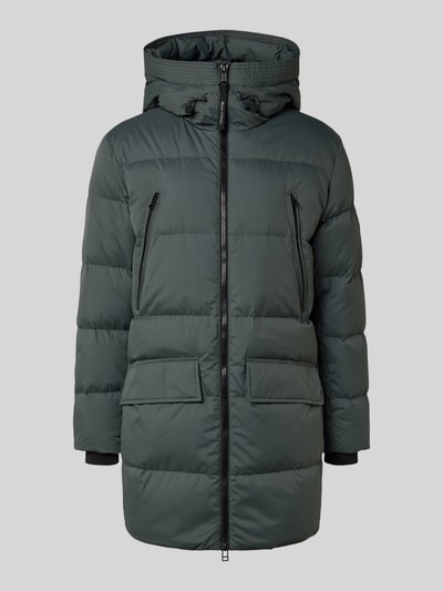 Marc O'Polo Płaszcz puchowy o kroju regular fit z kapturem Grafitowy 2