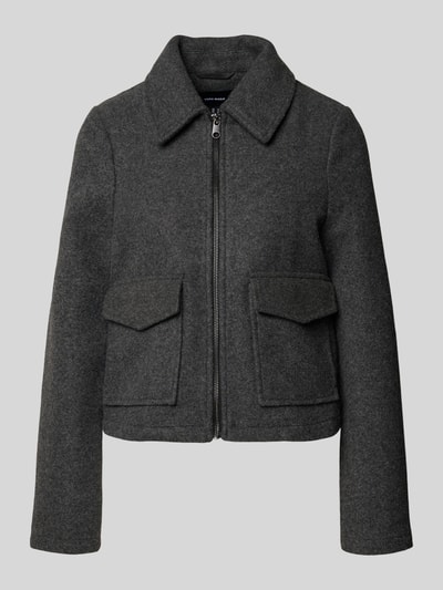 Vero Moda Regular fit jack met klepzakken, model 'SAFIR' Antraciet gemêleerd - 2