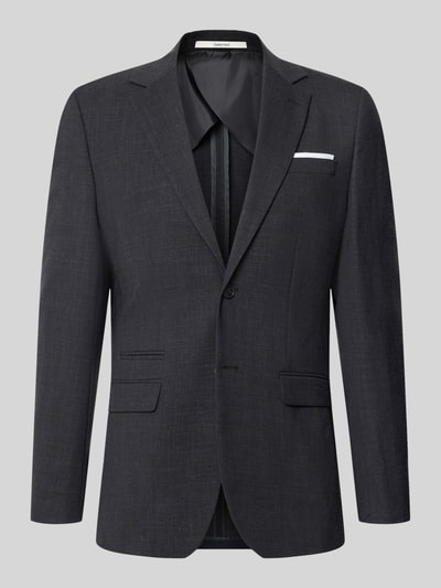 Selected Homme Marynarka garniturowa o kroju slim fit z dodatkiem wełny model ‘OASIS’ Czarny 2