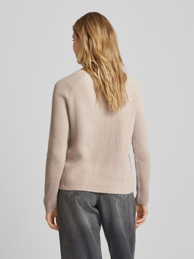 Fynch-Hatton Strickpullover mit Rundhalsausschnitt Beige Melange 5