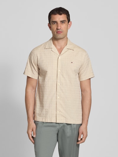 Tommy Hilfiger Regular Fit Freizeithemd aus Baumwoll-Leinen-Mix Beige 4