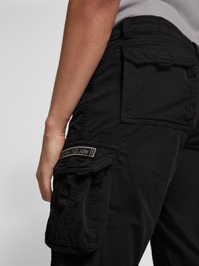 Alpha Industries Bermudas mit Cargotaschen Modell 'JET' Black 3