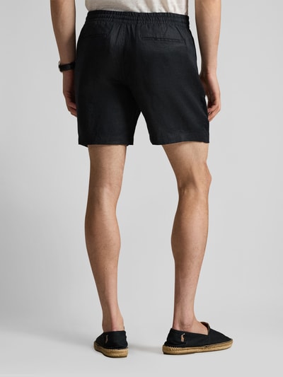Polo Ralph Lauren Leinenshorts mit Tunnelzugbund und Logo Stitching Black 5