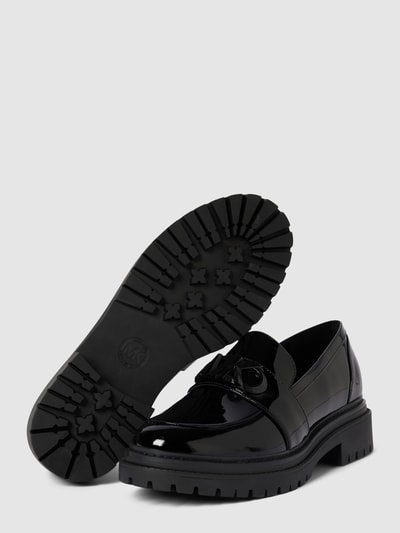 MICHAEL Michael Kors Tassel-loafer met labeldetails, model 'PARKER' Zwart - 4