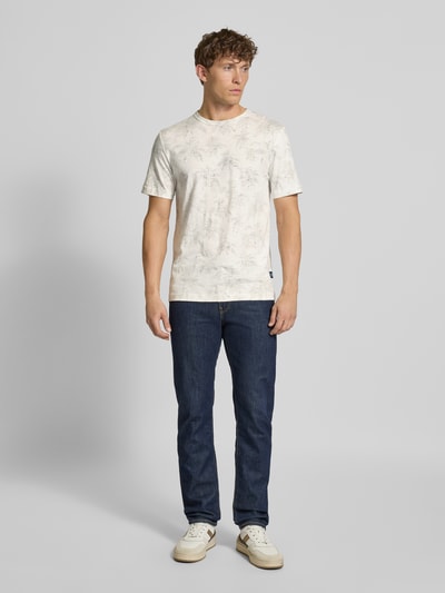 Tom Tailor Regular Fit T-Shirt aus reiner Baumwolle Offwhite 1