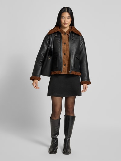 B.Young Jacke in Leder-Optik Modell 'Balino' Black 1