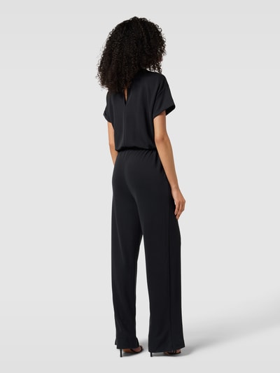 mbyM Jumpsuit met strikceintuur, model 'Axton' Zwart - 5