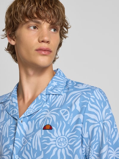 Ellesse Regular fit vrijetijdsoverhemd met logobadge, model 'SUNNAMI' Lichtblauw - 3