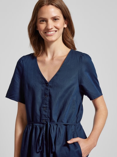 Marc O'Polo Denim Midi-jurk met korte knoopsluiting Marineblauw - 3