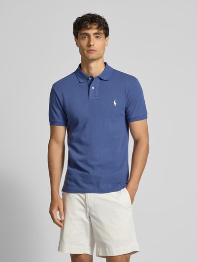 Polo Ralph Lauren Poloshirt met labelstitching Lichtblauw - 4