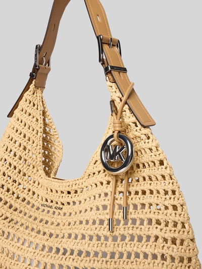 Productfoto, Hobo Shoulder Bag met labelapplicatie model 'NOLITA' van MICHAEL Michael Kors, semi-transparant design, hoofdvak met magneetsluiting, verstelbare schouderband, steekvak aan de binnenkant, breedte 32 cm, lengte 34 cm, diepte 11 cm, bandlengte 40 cm