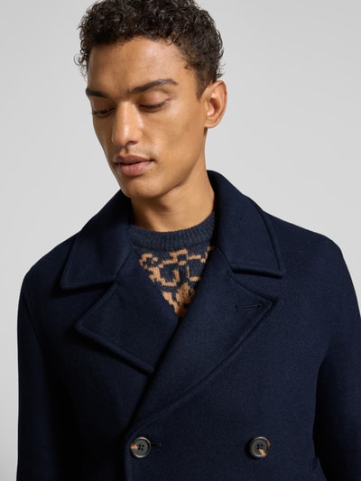 SELECTED HOMME Regular Fit Jacke aus Woll-Mix Modell 'ARCHIVE' Dunkelblau 3