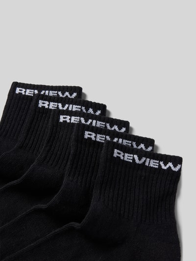 Review Socken mit Label-Details im 5er-Pack Black 2