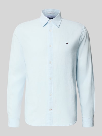 Tommy Jeans Koszula casualowa o kroju regular fit z mieszanki lnu i bawełny Jasnoniebieski 2