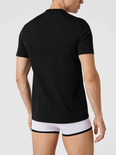 Balmain T-Shirt mit Label-Stitching Black 4