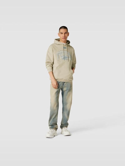 VTMNTS Hoodie mit Label-Stitching Beige 1