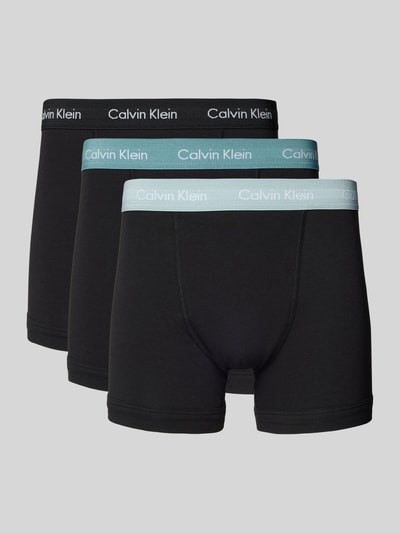 Calvin Klein Underwear Trunks mit Logo-Bund im 3er-Pack Black 1