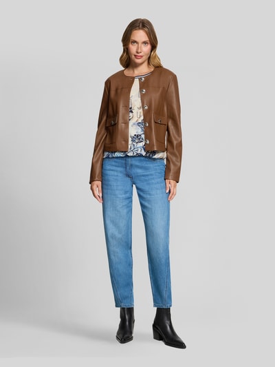 Betty Barclay Loose fit 3/4-shirt van viscosemix Beige - 1