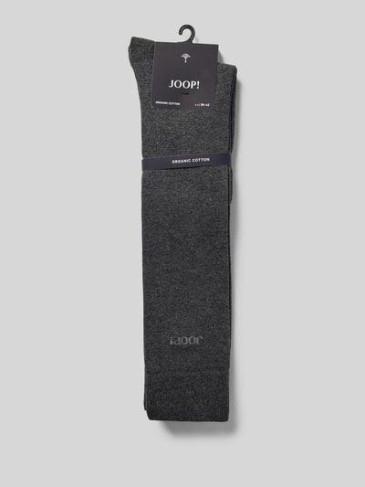 JOOP! Collection Socken mit Label-Print Anthrazit Melange 3