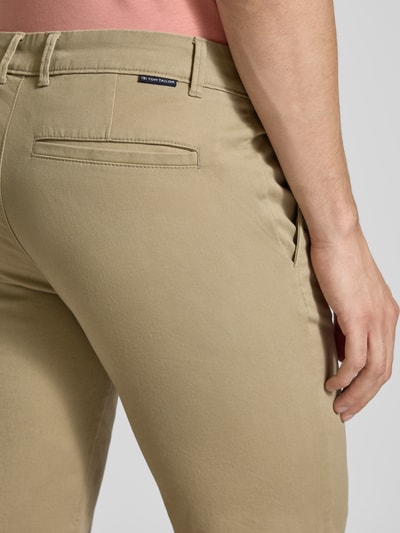 Tom Tailor Slim Fit Chinoshorts aus Baumwoll-Mix Mittelbraun 3