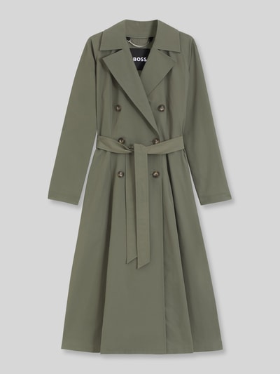 BOSS Regular Fit Trenchcoat aus Baumwoll-Mix Oliv 2